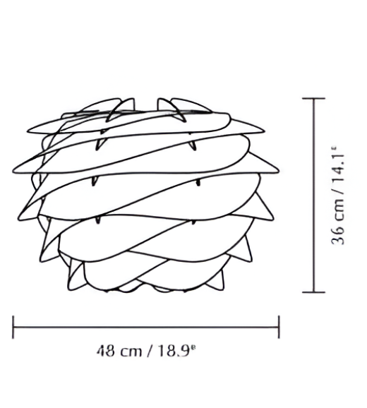Lámpara de Colgar Carmina White