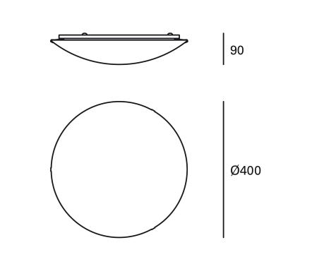 Lámpara de plafón Mar