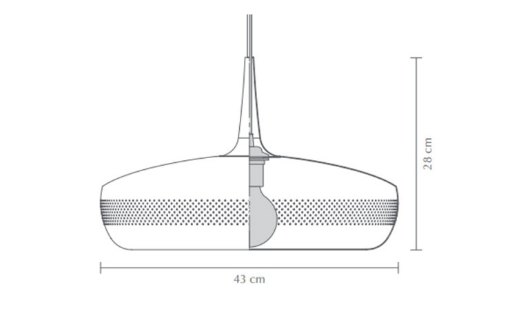 Lámpara de Colgar Clava Steel