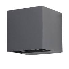 Lámpara exterior de pared Cubo