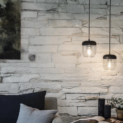 Lámpara de Colgar Acorn Black & Steel