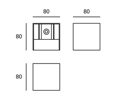 Lámpara de Pared Exterior Rex Blanco