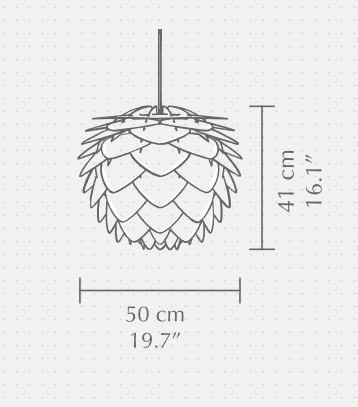 Lámpara de Colgar Silvia Steel
