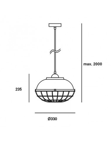Lámpara colgante Fire
