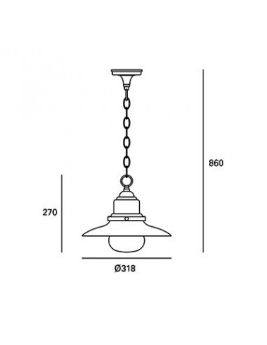 Lámpara decorativa Exterior Aveneu