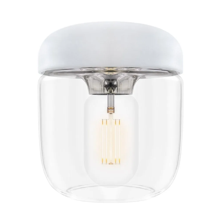 Lámpara de Colgar Acorn White & Steel