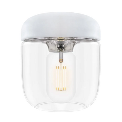 Lámpara de Colgar Acorn White & Steel