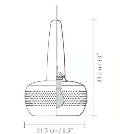 Lámpara de Colgar Clava White