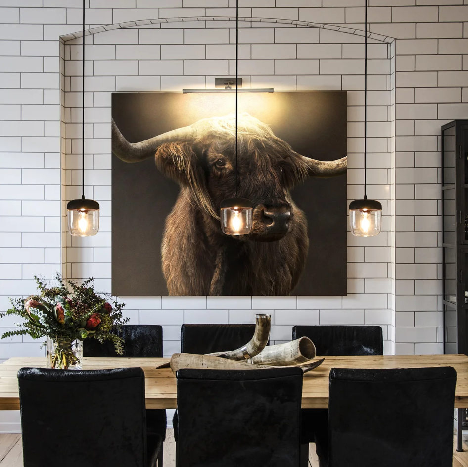 Lámpara de Colgar Acorn Black & Gold