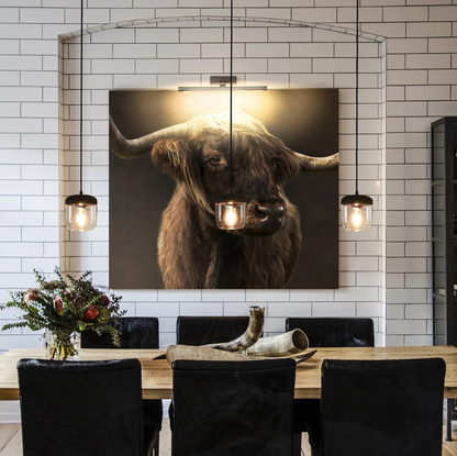 Lámpara de Colgar Acorn Black & Gold