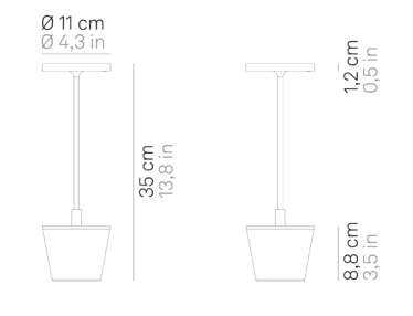 Lámpara de Mesa Poldina Reverso