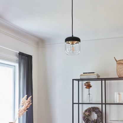 Lámpara de Colgar Acorn Black & Gold