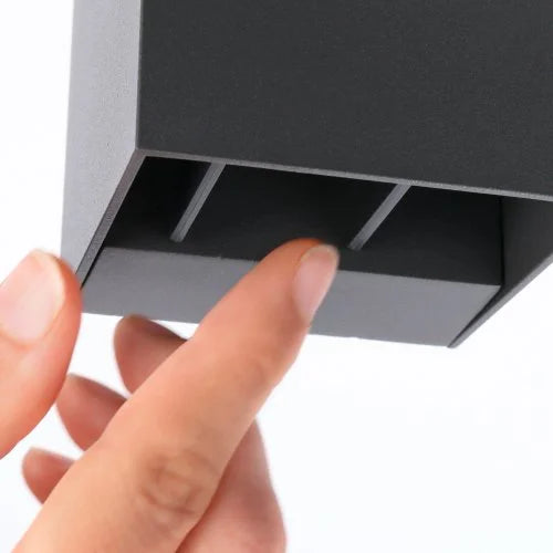 Lámpara exterior de pared Cubo
